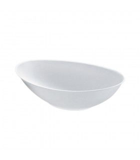 Bol ovale blanc en pulpe "BioNchic" 240x145mm H63mm 1000ml -125Pcs