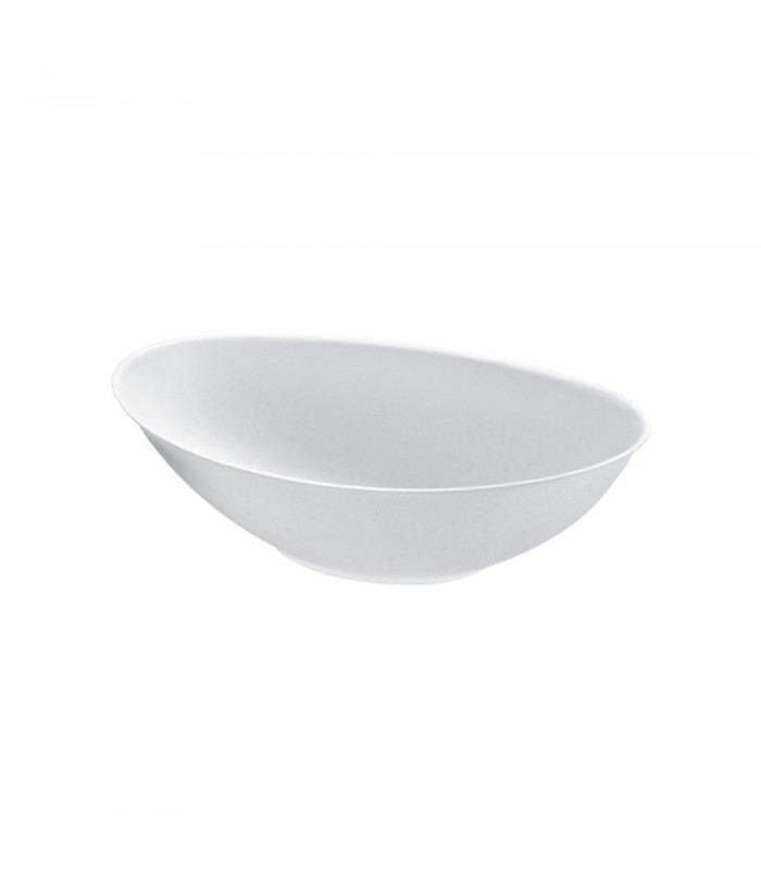 Bol ovale blanc en pulpe "BioNchic"  225x135mm H55mm 750ml -125Pcs