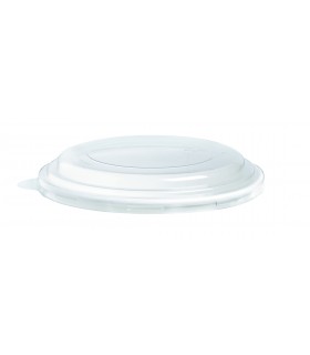 Couvercle plat transparent en plastique PET -45Pcs