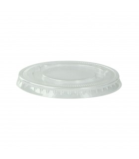 Couvercle transparent plat en plastique PET  H8mm -125Pcs