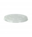 Couvercle transparent plat en plastique PET  H8mm -125Pcs
