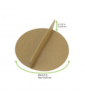 Diviseur 2 parties en carton brun 133mm H37mm -360Pcs