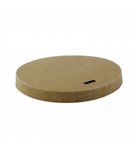 Couvercle plat en carton brun sans matière plastique, Waterbased  H10mm -50Pcs