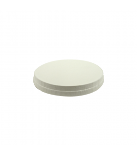 Couvercle blanc en carton sans plastique -25Pcs