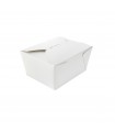 Boîte repas carton blanc 130x107mm H67mm 750ml -25Pcs