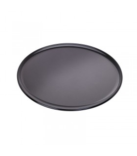 Plateau/assiette noir pour pizza en aluminium anodisé   H8mm -12Pcs