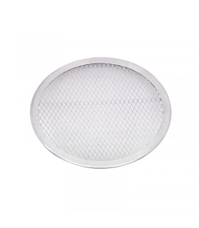 Grille à pizza ronde aluminium à fond ajouré  H4mm -12Pcs