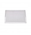 Grille à pizza rectangulaire aluminium à fond ajouré 400x280mm H10mm -12Pcs