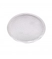 Grille à pizza ronde aluminium à fond ajouré  H4mm -12Pcs