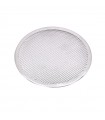 Grille à pizza ronde aluminium à fond ajouré  H4mm -12Pcs