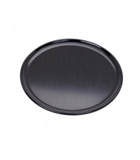 plateau/assiette noir pour pizza en aluminium anodisé  H8mm -12Pcs