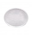 Grille à pizza ronde aluminium à fond ajouré  H4mm -12Pcs