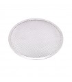 Grille à pizza ronde aluminium à fond ajouré  H4mm -12Pcs