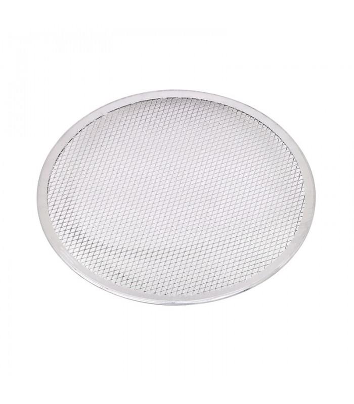 Grille à pizza ronde aluminium à fond ajouré  H4mm -12Pcs