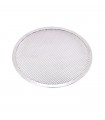Grille à pizza ronde aluminium à fond ajouré  H4mm -12Pcs
