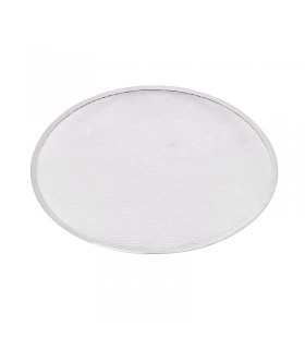 Grille à pizza ronde aluminium à fond ajouré  H4mm -12Pcs