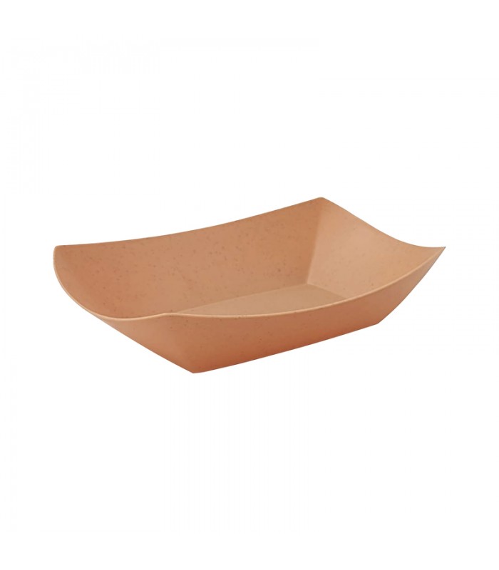 Barquette Bateau kraft réutilisable 218x155mm H40mm -10Pcs