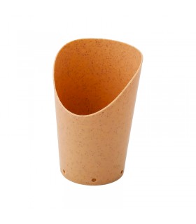 Kraft wrap cup with 6 holes for ventilation  H118mm 220ml -10Pcs
