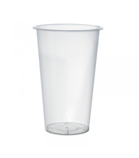 Gobelet Bubble tea en PP injecté transparent   H135mm 500ml -25Pcs