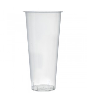 Gobelet Bubble tea en PP injecté transparent  H178mm 650ml -25Pcs