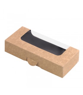 Boîte sushi avec fenêtre antibuée pour 6-8 pieces 167x72mm H35mm -50Pcs