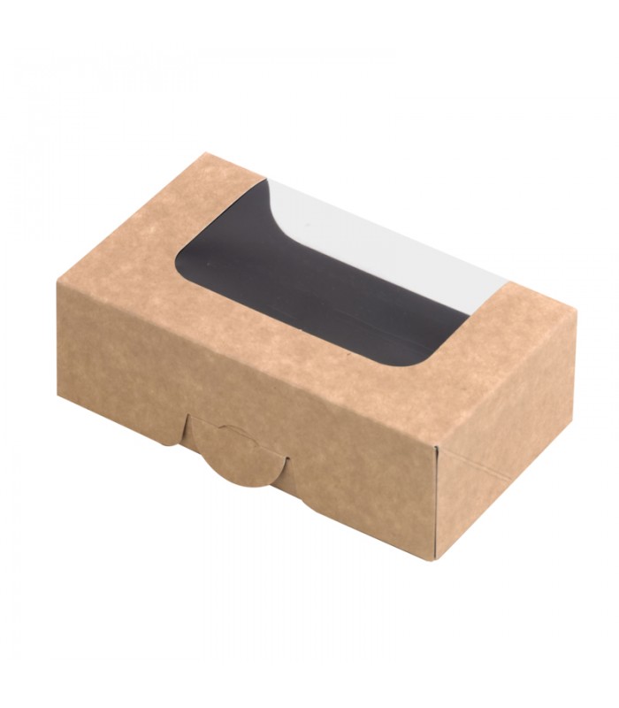 Boîte sushi avec fenêtre antibuée pour 4-6 pieces 120x70mm H40mm -50Pcs