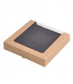 Boîte sushi avec fenêtre antibuée pour 30-38 pieces 220x220mm H40mm -50Pcs