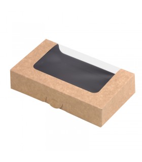 Boîte sushi avec fenêtre antibuée pour 12-14 pieces 179x106mm H40mm -50Pcs