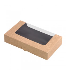 Boîte sushi avec fenêtre antibuée pour 18 pieces 210x120mm H40mm -50Pcs