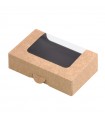 Boîte sushi avec fenêtre antibuée pour 10-12 pieces 152x100mm H40mm -50Pcs