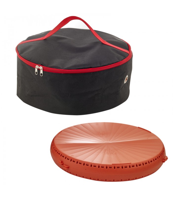 Poche ronde noire pour pizza réutilisable et bento  H150mm -5Pcs