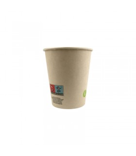 Gobelet en fibre de bambou avec laminage plastique PE   H79mm 180ml - 1000Pcs