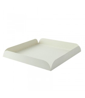 Carré rainé carton blanc  190x190mm H20mm - 250Pcs
