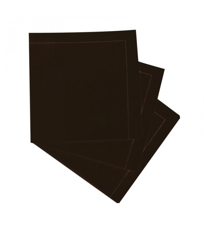 Serviette de table coton noir  400x395mm - 100Pcs