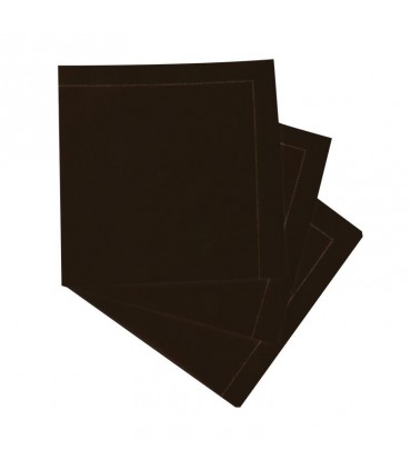 Serviette de table coton noir  400x395mm - 100Pcs Serviette de table coton noir  400x395mm - 100Pcs