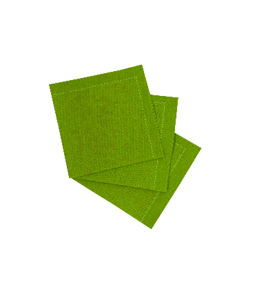 Serviette de table coton vert  400x395mm - 100Pcs