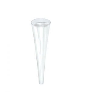 Verre conique plastique PS transparent  H150mm 60ml