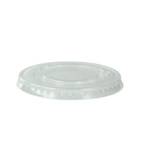 Couvercle transparent plat en plastique PET