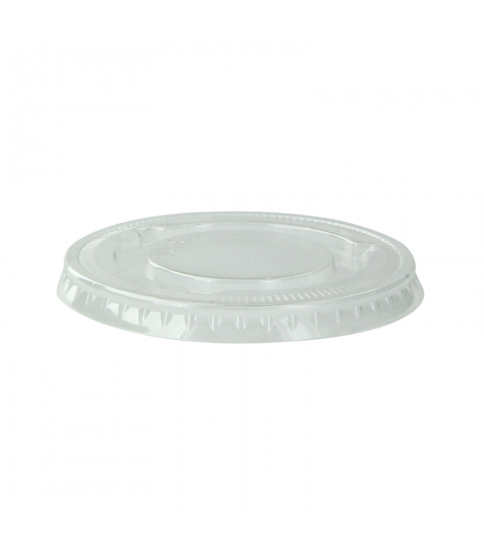 Couvercle transparent plat en plastique PET