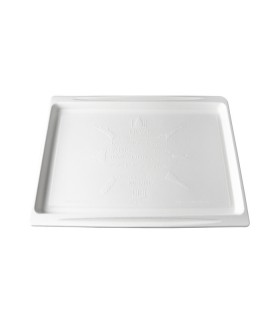 Couvercle plat transparent en plastique PET 380x280mm H40mm