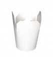 Pot carton blanc base ronde fermeture à fente  98x85mm H95mm 750ml