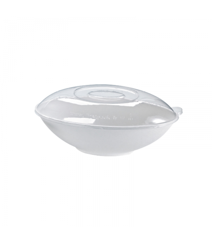 Couvercle BioNchic dôme transparent en plastique PET 240x150mm H43mm