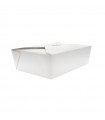Boîte repas carton blanc 220x160mm H50mm 1400ml