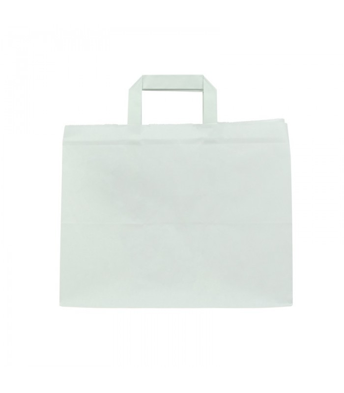 Sac cabas papier blanc  320x200mm H250mm