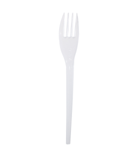 Fourchette plastique PS transparente 152