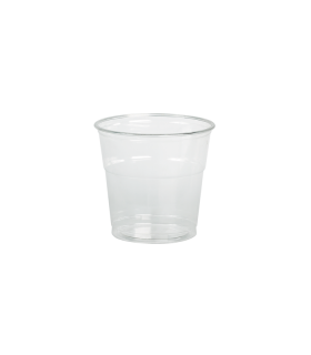 Pot à dessert transparent en plastique PET  H88mm 390ml