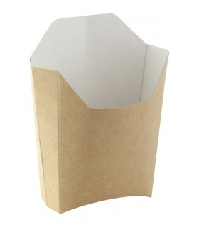 Pochette kraft pour frites 250gsm  115x90mm H110mm