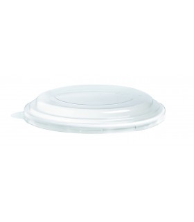 Couvercle plat transparent en plastique RPET