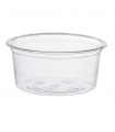 Pot à sauce rond en plastique PLA transparent  H35mm 90ml