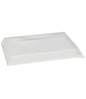 Couvercle Samourai dôme transparent en plastique PET transparent pour barquette 390x280mm H45mm
